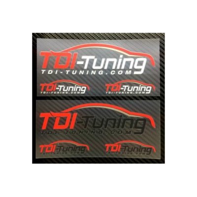 TDI Tuning ロゴステッカー】ホワイト・ブラック２枚セット - TDI