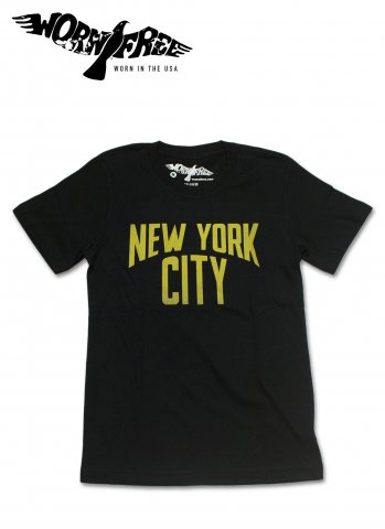 [WORN FREE / ウォーンフリー] <br>John Lennon NEW YORK CITY ジョン・レノン 1974 NEW YORK ロック Tシャツ ブラック 
