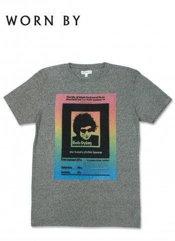 <img class='new_mark_img1' src='https://img.shop-pro.jp/img/new/icons20.gif' style='border:none;display:inline;margin:0px;padding:0px;width:auto;' />WORN BY BOB DYLAN ISLE OF WHITE ウォーンバイ ボブディラン Tシャツ グレー 