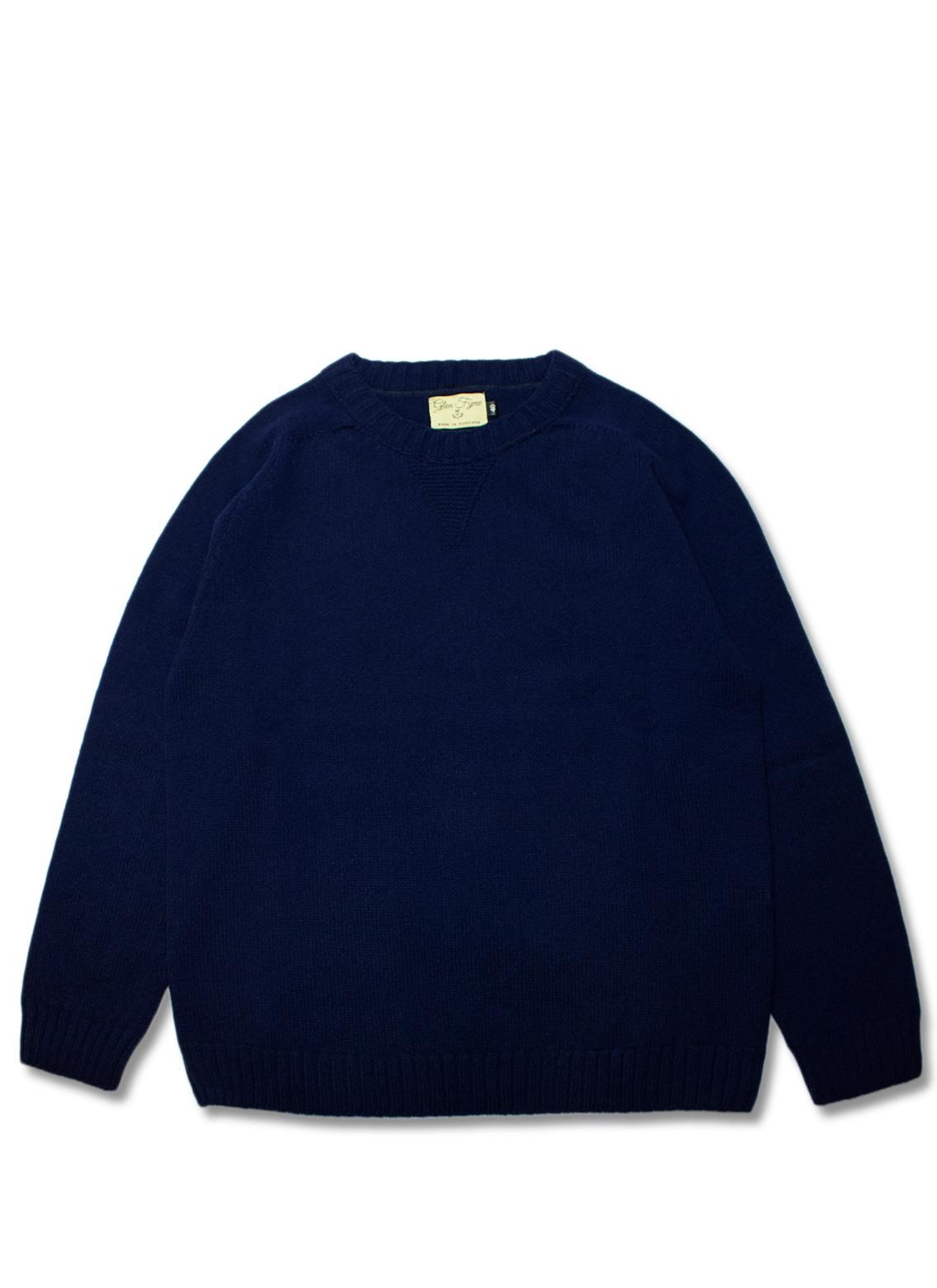 GLEN FYNE / グレンファイン] SINGLE BED PULLOVER TODD ＆ DUNCAN YARN シングルベッド クルーネック  ニット ネイビー - HARTLEY