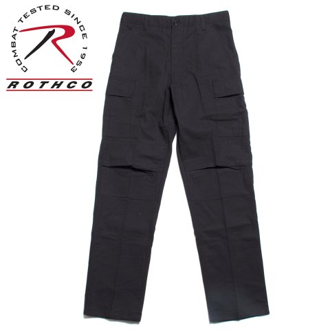 <img class='new_mark_img1' src='https://img.shop-pro.jp/img/new/icons20.gif' style='border:none;display:inline;margin:0px;padding:0px;width:auto;' />ROTHCO RIP-STOP BDU PANT ロスコ ミリタリー カーゴパンツ ブラック