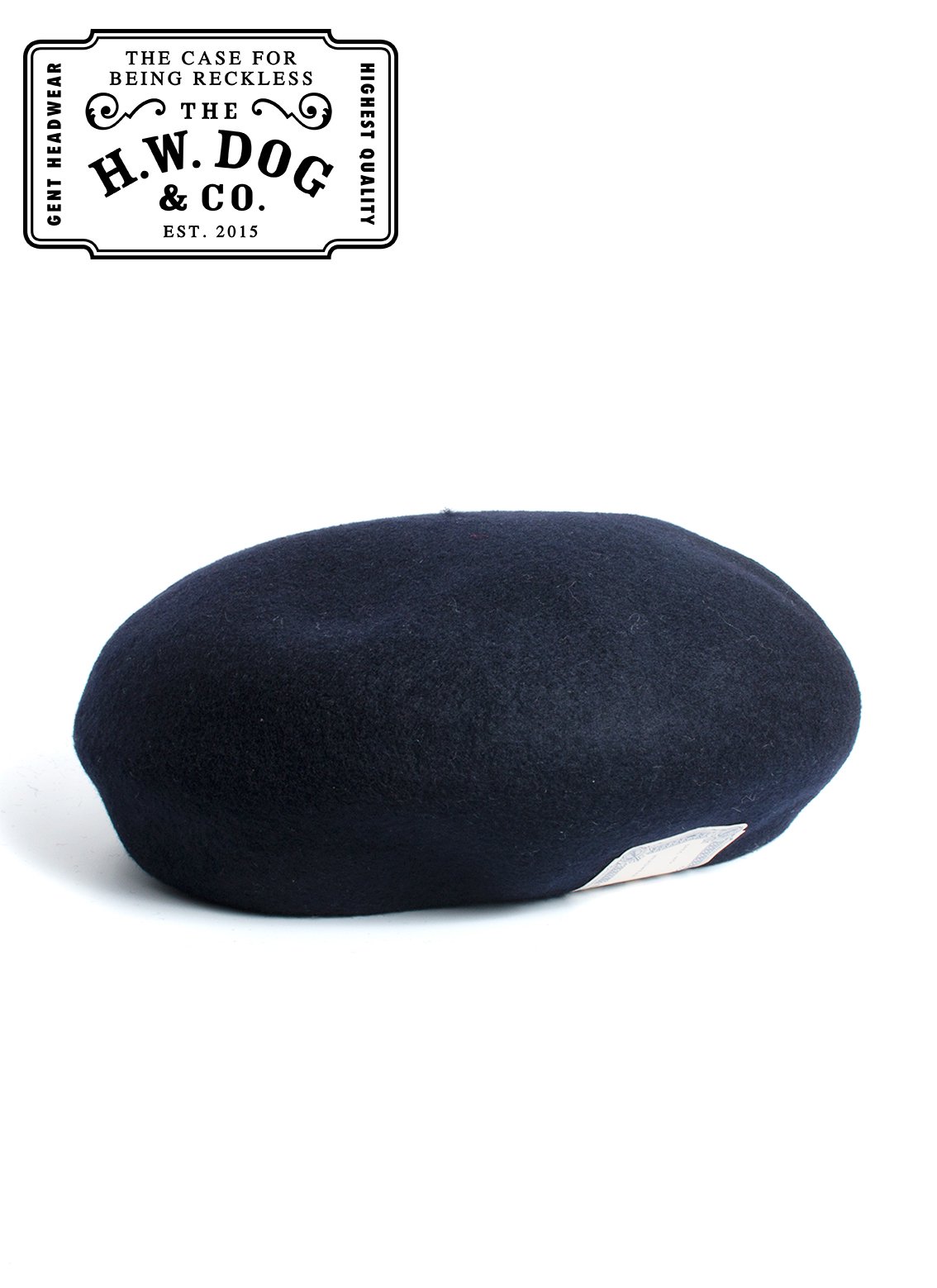 The H W Dog Co Beret ドッグアンドコー ウール ベレー帽 D ネイビー Hartley