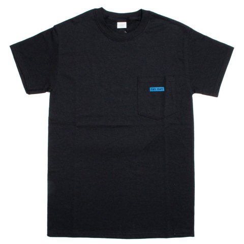 [PAYDAY / ペイデイ] <br>Tシャツ ワンポイント ポケット付き クルーネック PD-004TE ブラック