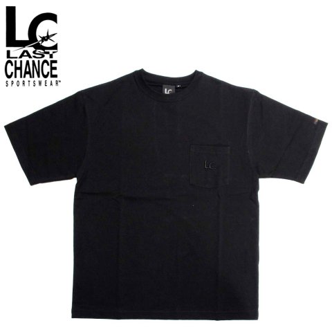 LAST CHANCE ラストチャンス ヘビーウェイト ショートスリーブ Tシャツ ポケット付き ブラック