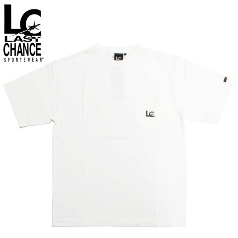 LAST CHANCE ラストチャンス ヘビーウェイト ショートスリーブ Tシャツ ポケット付き ホワイト