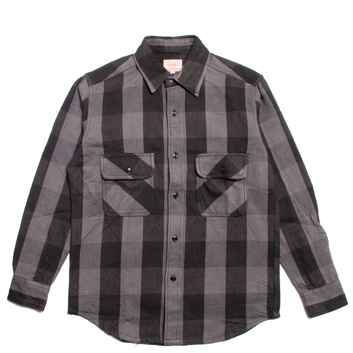 BIG MIKE / ビッグマイク] HEAVY FLANNEL SHIRTS ヘビー フランネルシャツ グレー/ブラック - HARTLEY