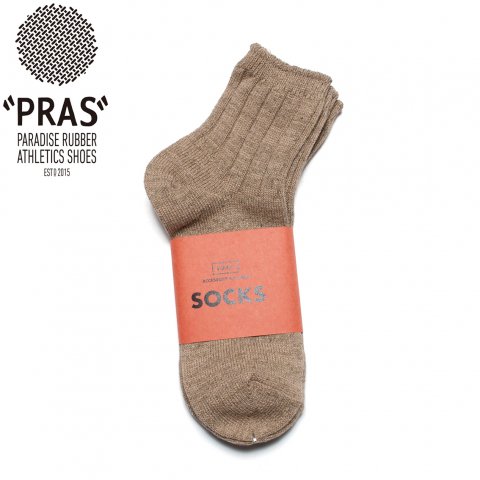 <img class='new_mark_img1' src='https://img.shop-pro.jp/img/new/icons20.gif' style='border:none;display:inline;margin:0px;padding:0px;width:auto;' />PRAS NATURAL 2P SOCKS プラス ソックス 2足セット 靴下 日本製 ブラウン