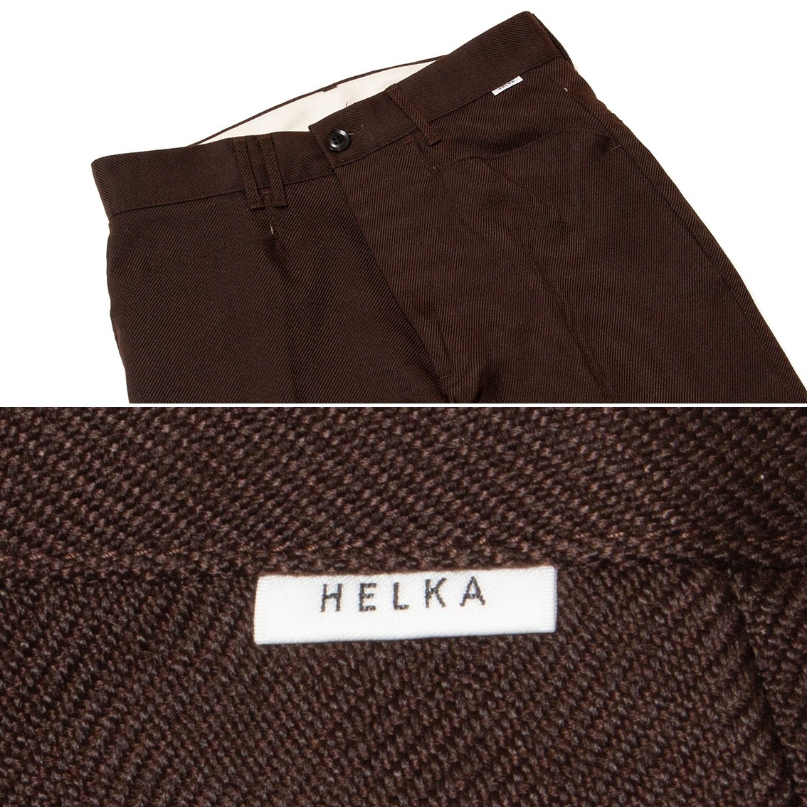 HELKA / ヘルカ] WOOL LIKE PE TWILL ウールライク トラウザー パンツ TROUSERS-05A 日本製 - HARTLEY