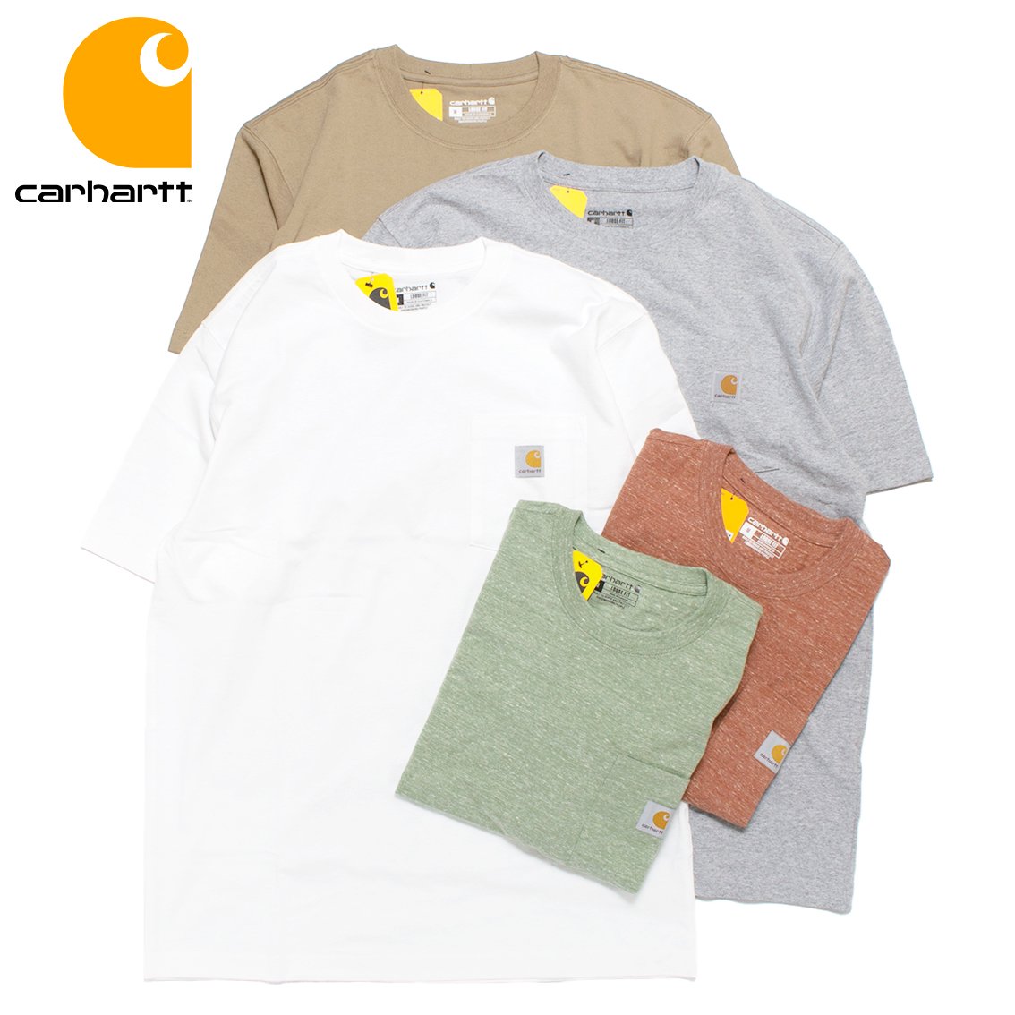 Carhartt カーハート Tシャツ 半袖 ポケット付き 6.75オンス ルーズフィット - HARTLEY