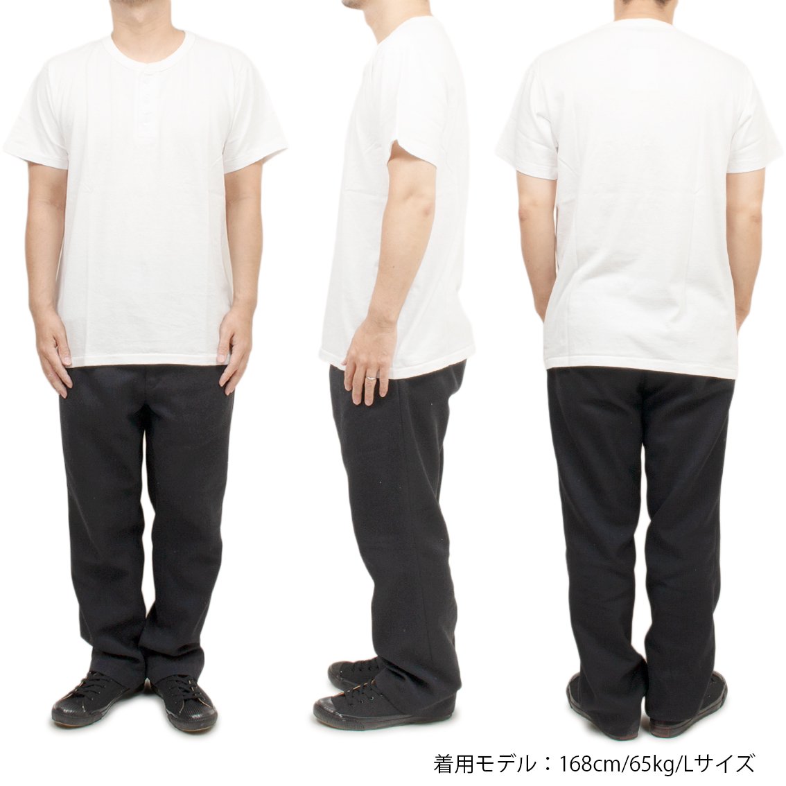 Velva Sheen / ベルバシーン] S/S HENLEY TEE ヘンリーネック Tシャツ