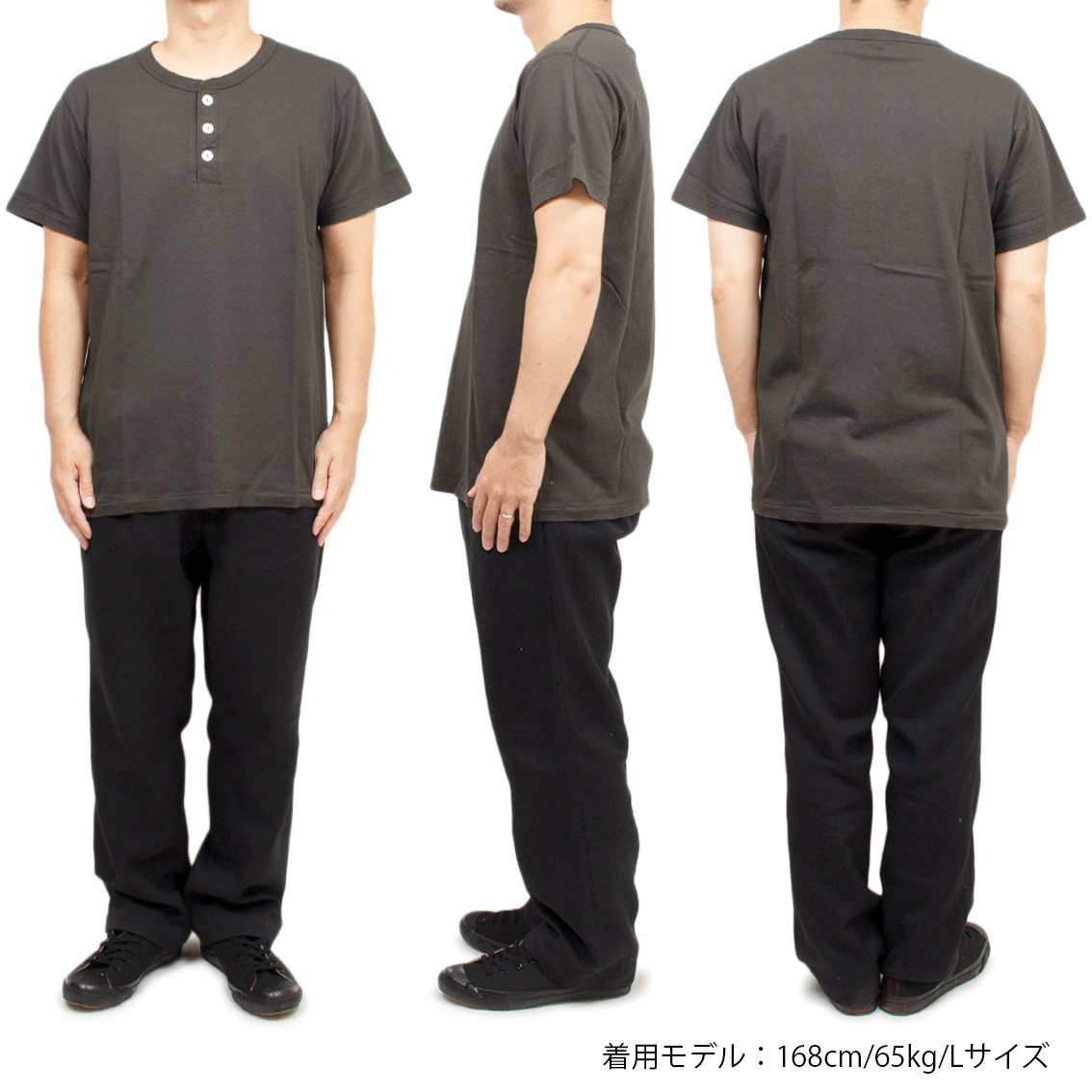 Velva Sheen / ベルバシーン] S/S HENLEY TEE ヘンリーネック Tシャツ