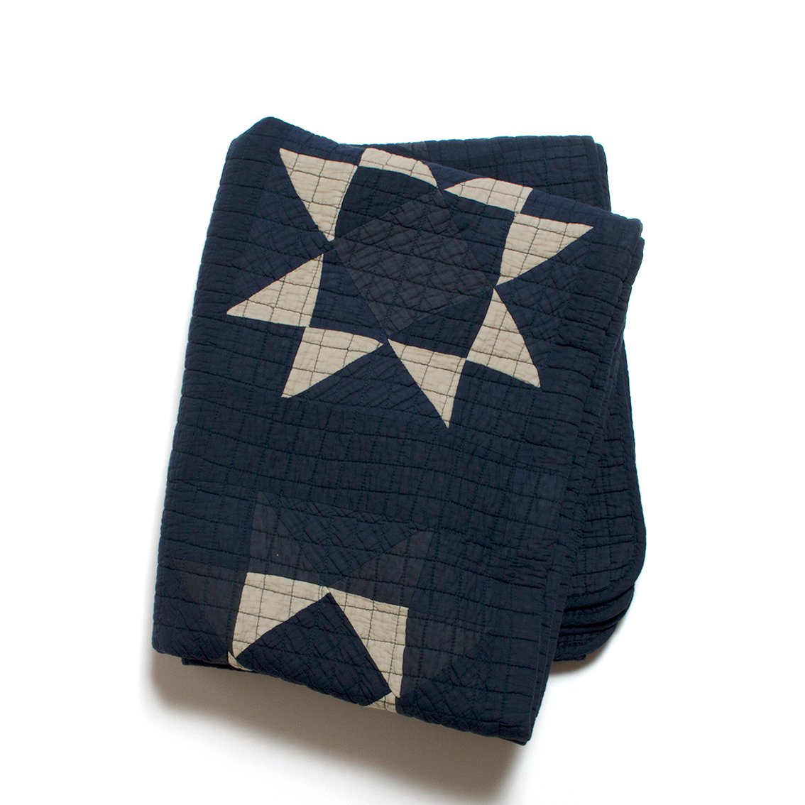 BasShu キルト Patchwork Quilt Cover BLUE - カーペット