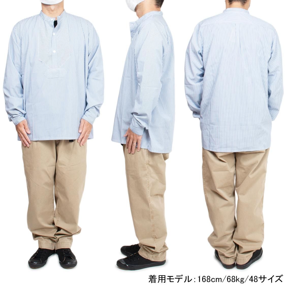 modAS / モダス]Art1003 フィッシャーマンシャツ バンドカラー