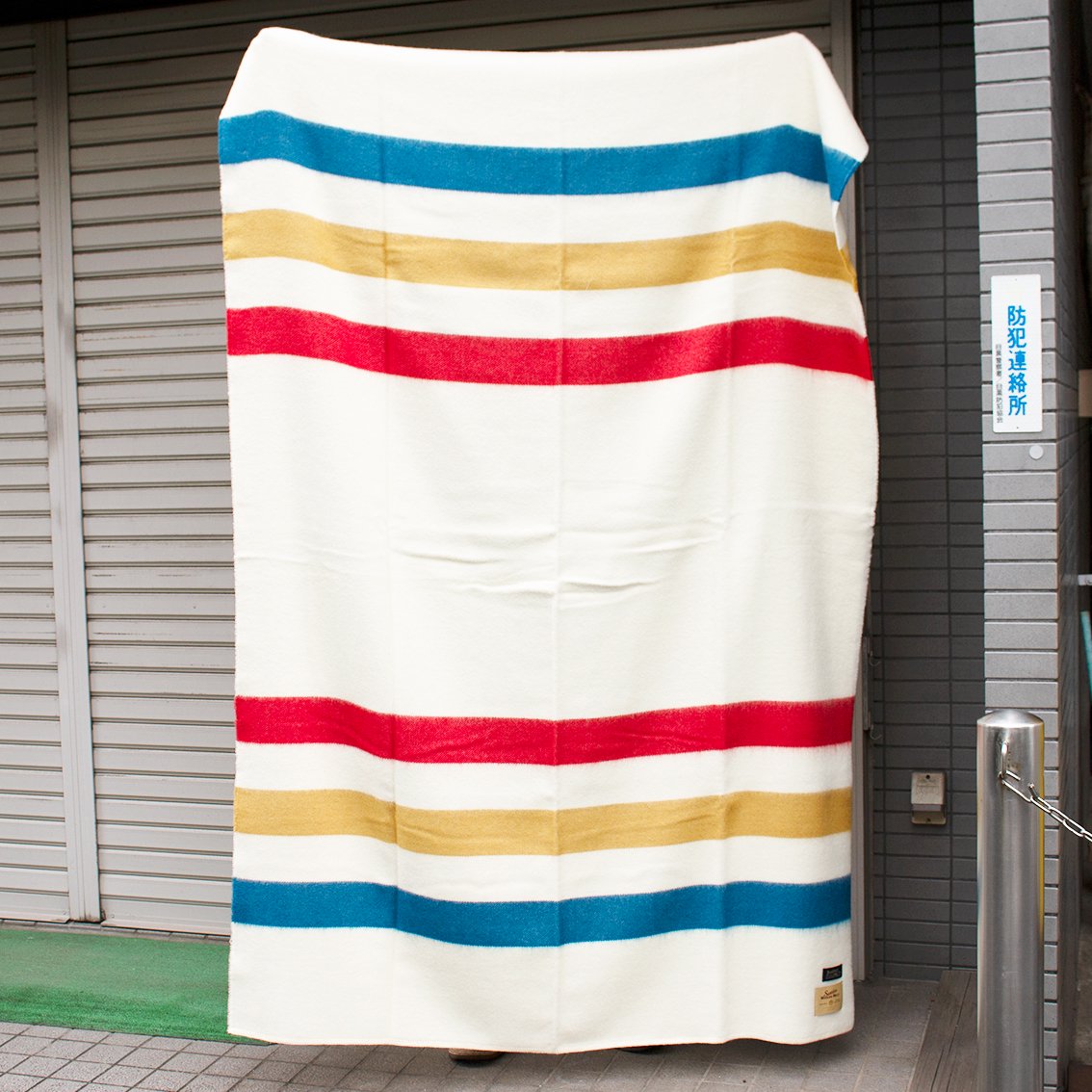 BasShu / バッシュ] Wool Blanket ウールブランケット 130×180 マルチ