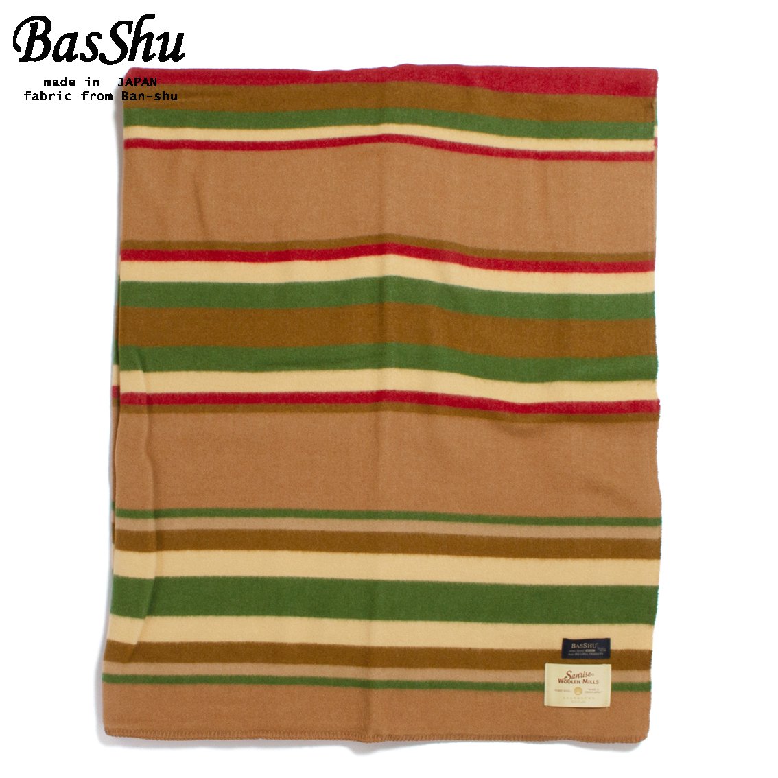 BasShu / バッシュ] Wool Blanket ウールブランケット 153×180