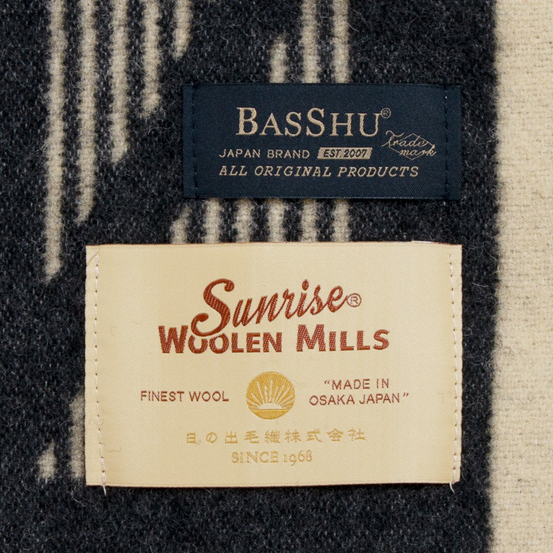 BasShu / バッシュ] Wool Blanket ウールブランケット 153×180 