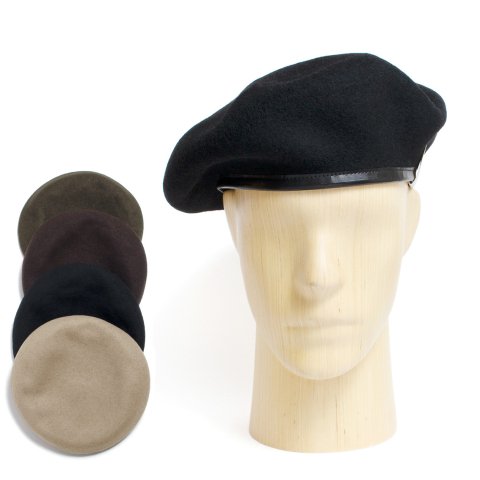 THE H.W.DOG&CO. / ザ エイチ ダブリュー ドッグ アンド コー] LEATHER BERET 62 ベレー帽 ウール D-00625  日本製 - HARTLEY