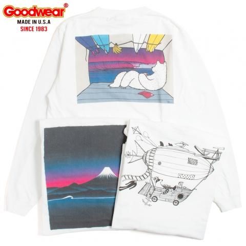 JONAS CLAESSON for GOODWEAR L/S PRINT POCKET TEE ʥ 쥢å 󥰥꡼ Хåץ T