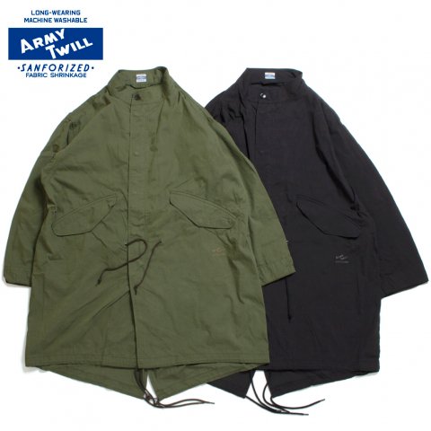 [ARMY TWILL / アーミーツイル] <br>Weather Fish Tail Coat ウェザー フィッシュテール コート