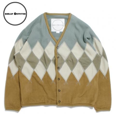 [BURLAP OUTFITTER / Сåץȥեå] <br>ARGYLE FLEECE CARDIGAN  ե꡼ ǥ 