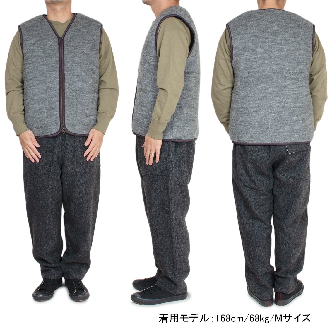 RIDING HIGH / ライディング ハイ] PILE BOA REVERSIBLE VEST パイル