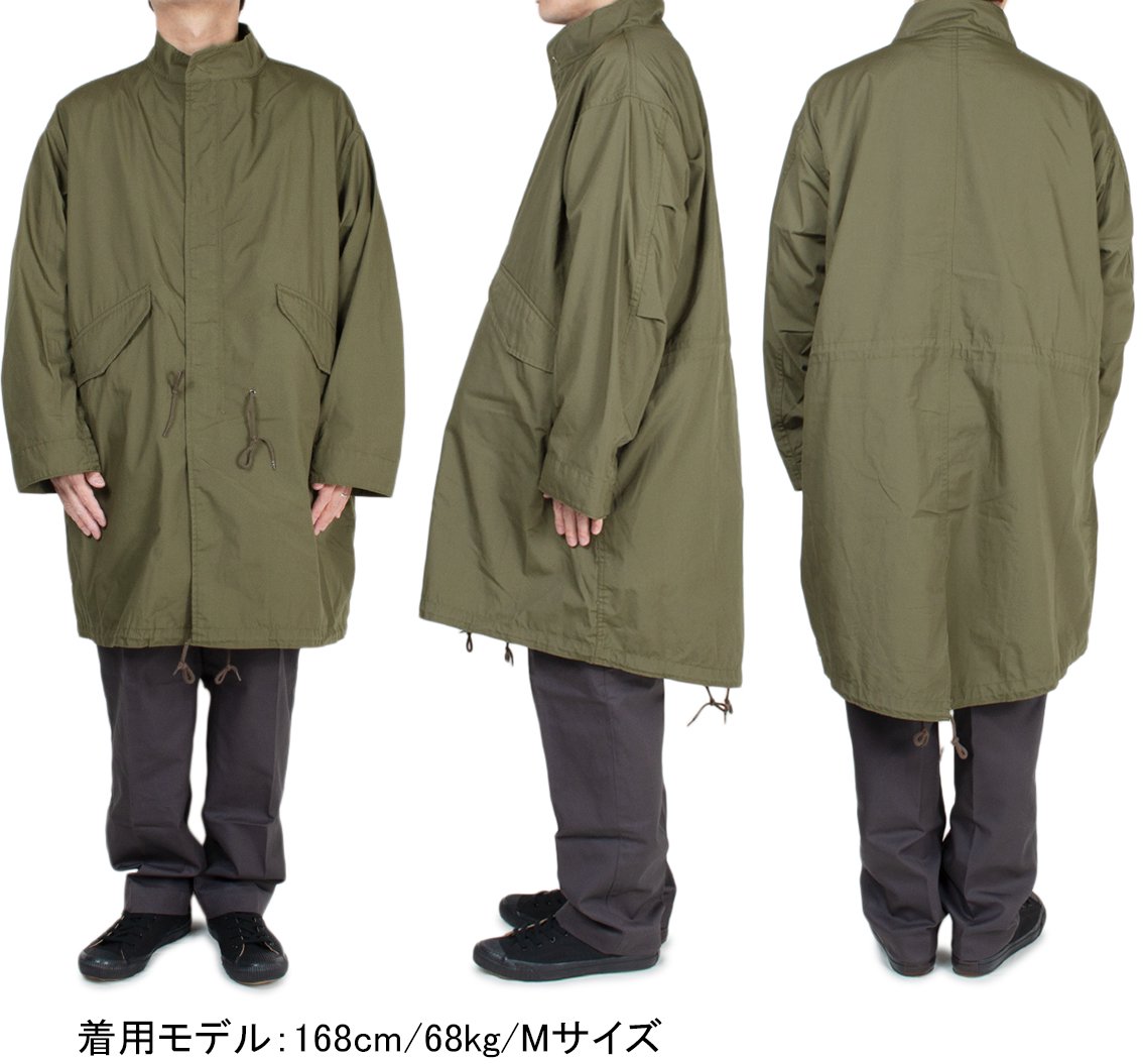 ARMY TWILL / アーミーツイル] POLYESTER PLAIN WEAVE FISH TAIL COAT