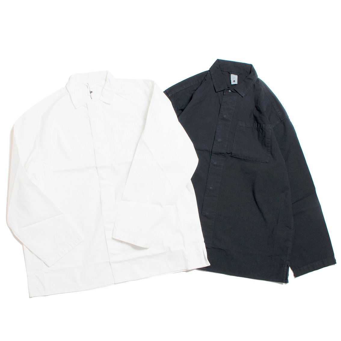 ライトブラウン/ブラック 美品 DESCENTE ddd 22AW BUTTON DOWN SHIRT O