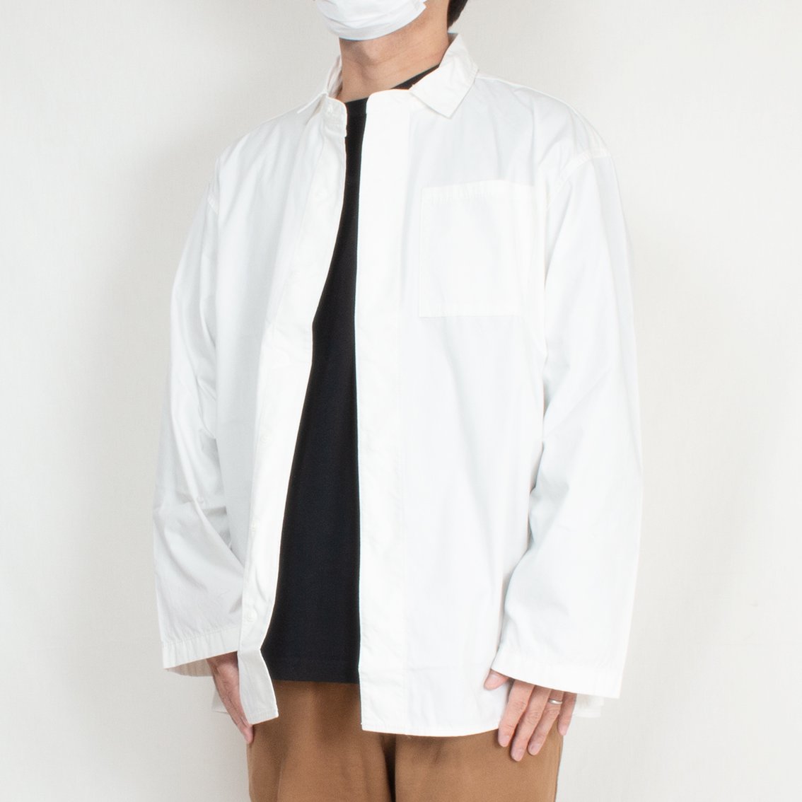 DESCENTE ddd / デサントディーディーディー] CONCEALED BUTTON SHIRT