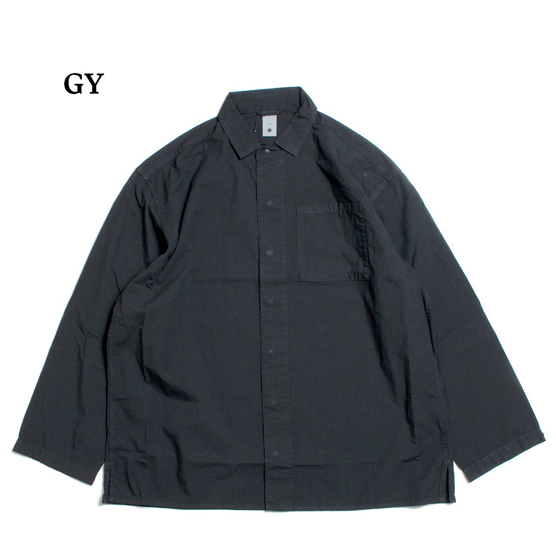 ライトブラウン/ブラック 美品 DESCENTE ddd 22AW BUTTON DOWN SHIRT O