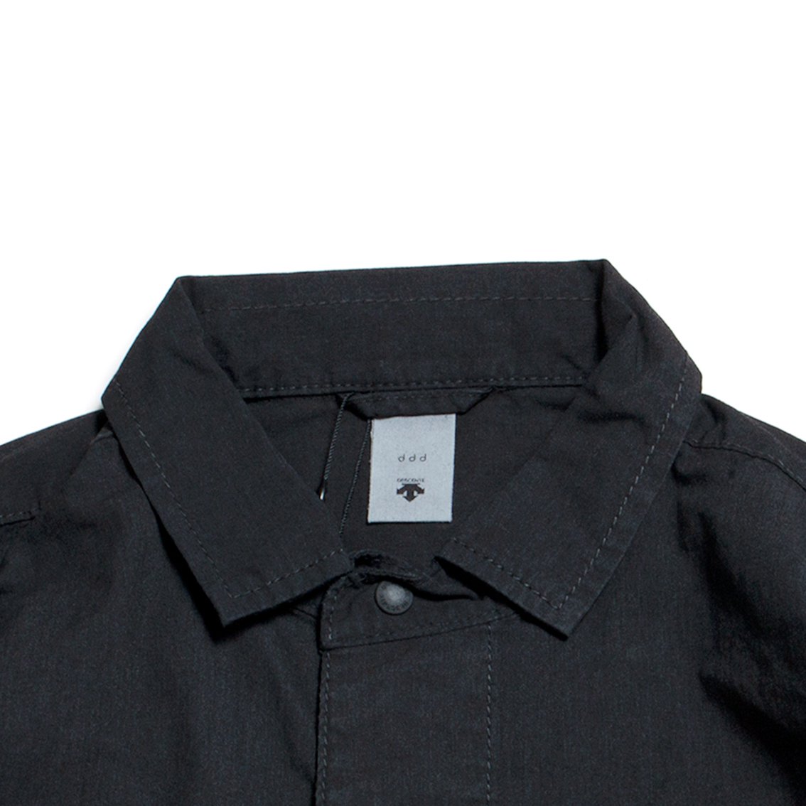 ライトブラウン/ブラック 美品 DESCENTE ddd 22AW BUTTON DOWN SHIRT O