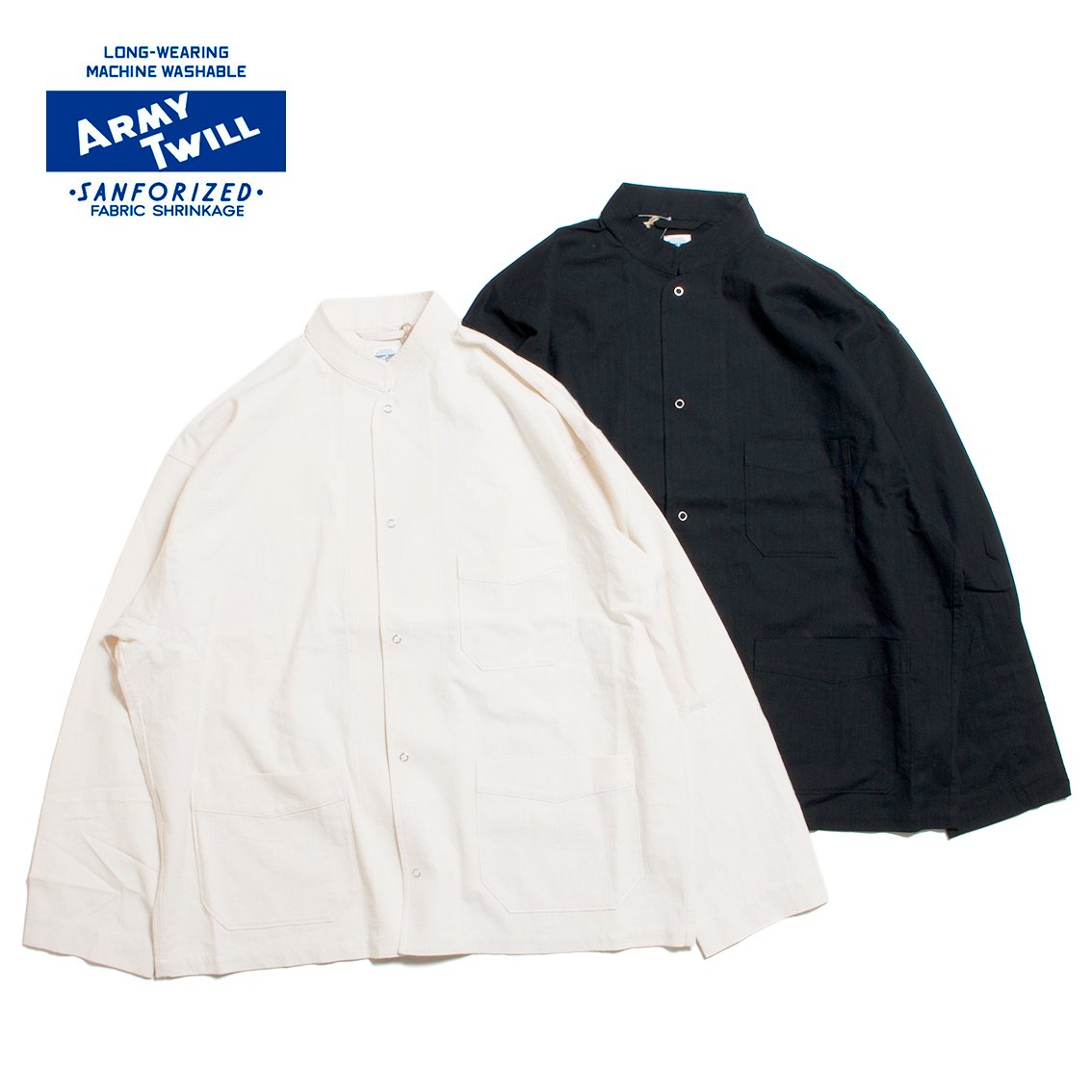 [ARMY TWILL / アーミーツイル] COTTON SLAB SNAP SHIRT