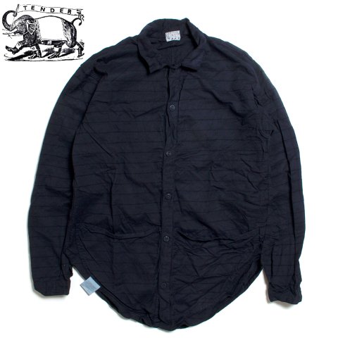 [TENDER Co. / テンダー コー] <br>441 COMPASS POCKET SHIRT コンパス ポケットシャツ イギリス製 HADAL BLUE