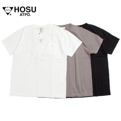 HOSU ホス USAコットン ポケット Tシャツ 半袖 OLT-004 日本製