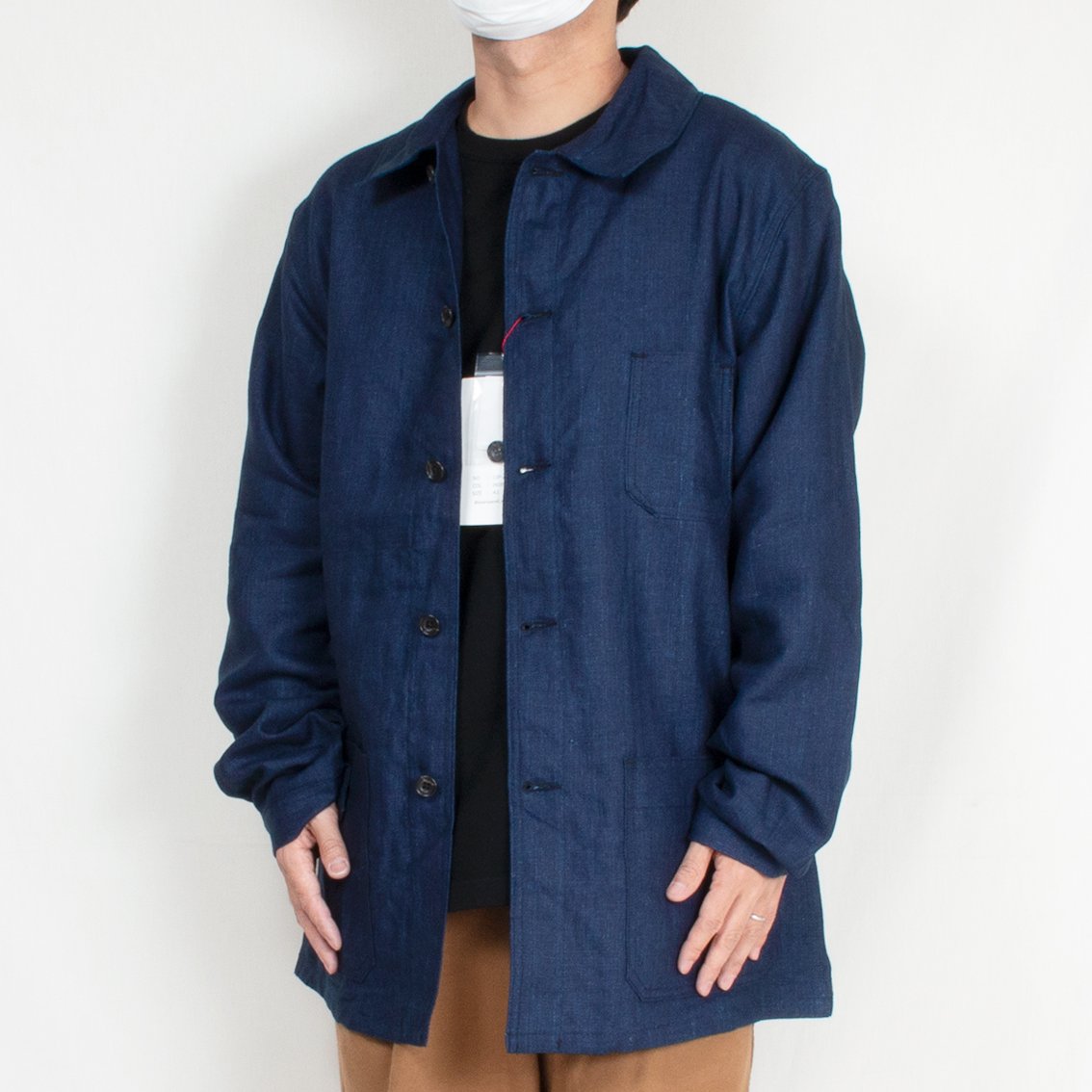 Le Sans Pareil / ル サン パレイユ] LINEN TRADITIONAL COVERALL 