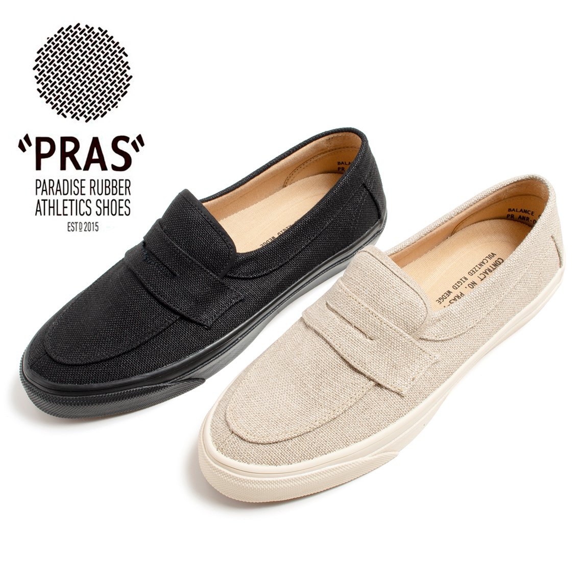 PRAS / プラス] PENNY SLIP-ON LINEN ペニー スリッポン リネン UP02-022 - HARTLEY