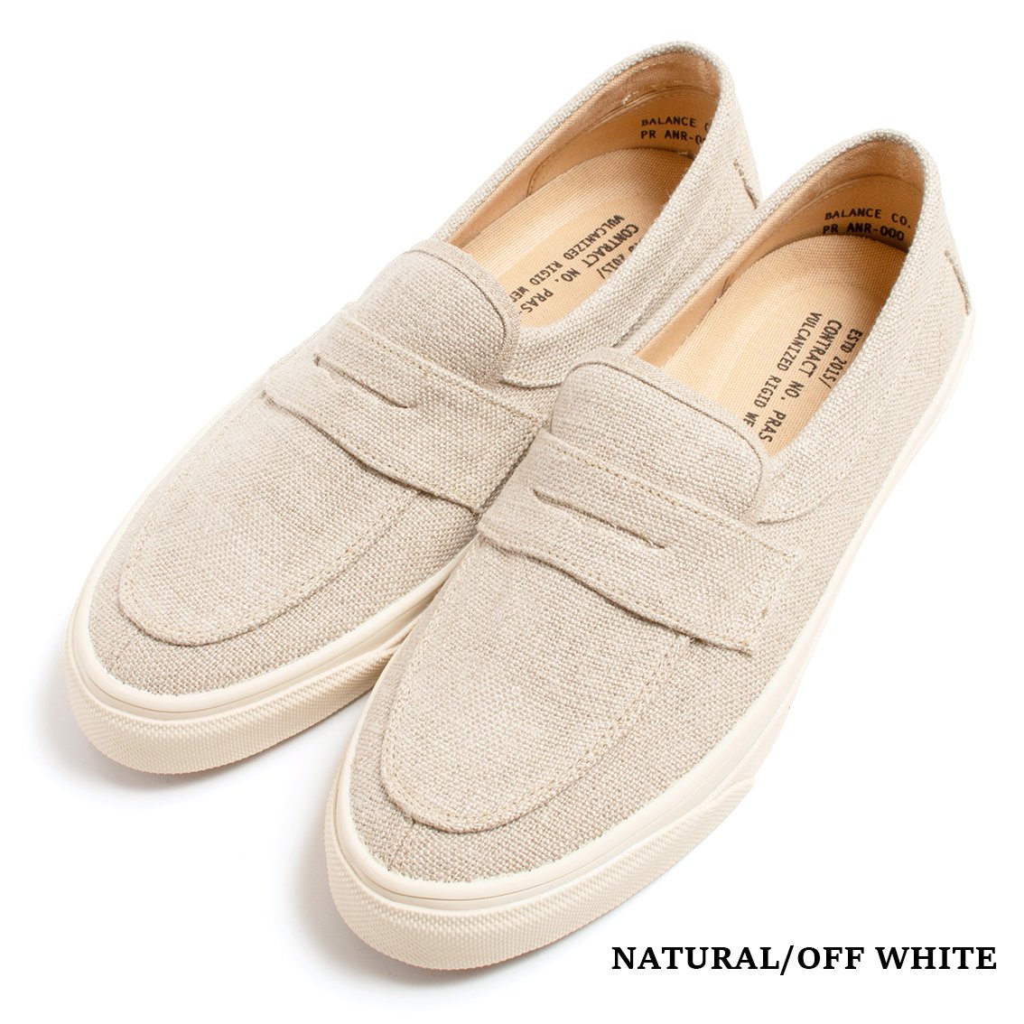 PRAS / プラス] PENNY SLIP-ON LINEN ペニー スリッポン リネン UP02-022 - HARTLEY