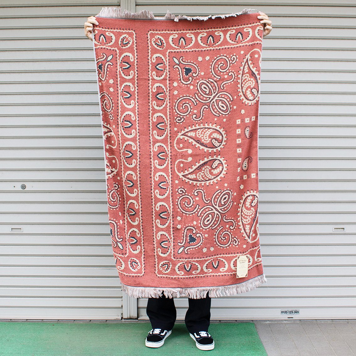 BasShu / バッシュ] Cotton Pile Blanket Bandana パイル ブランケット