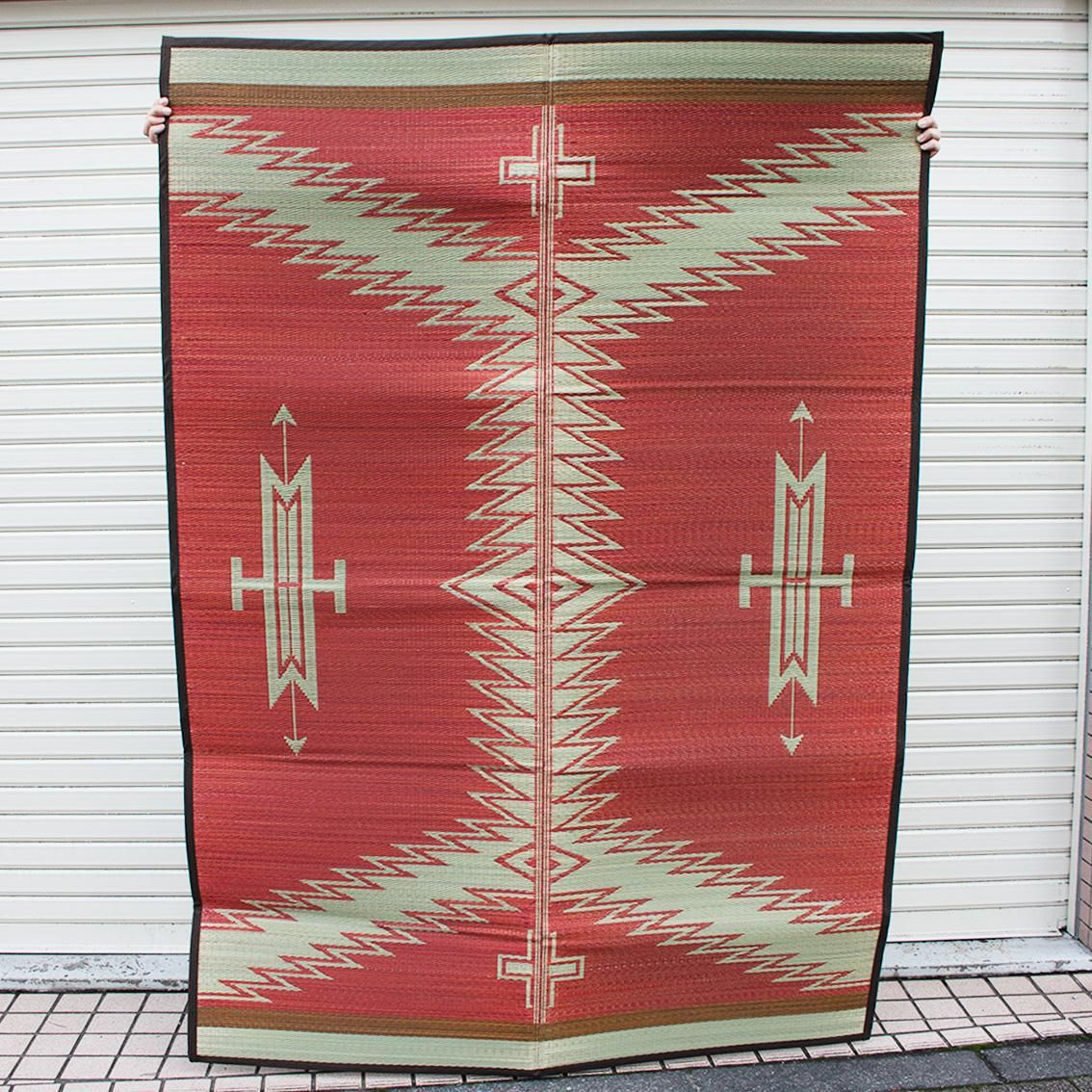 BasShu / バッシュ] IGUSA RUG い草ラグ 140×200 ネイティブパターン