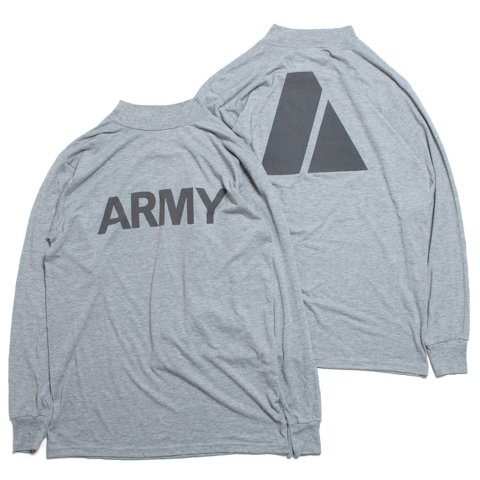 [US ARMY / アメリカ軍] <br>IPFU ロングスリーブ Tシャツ バックプリント (DEAD STOCK)