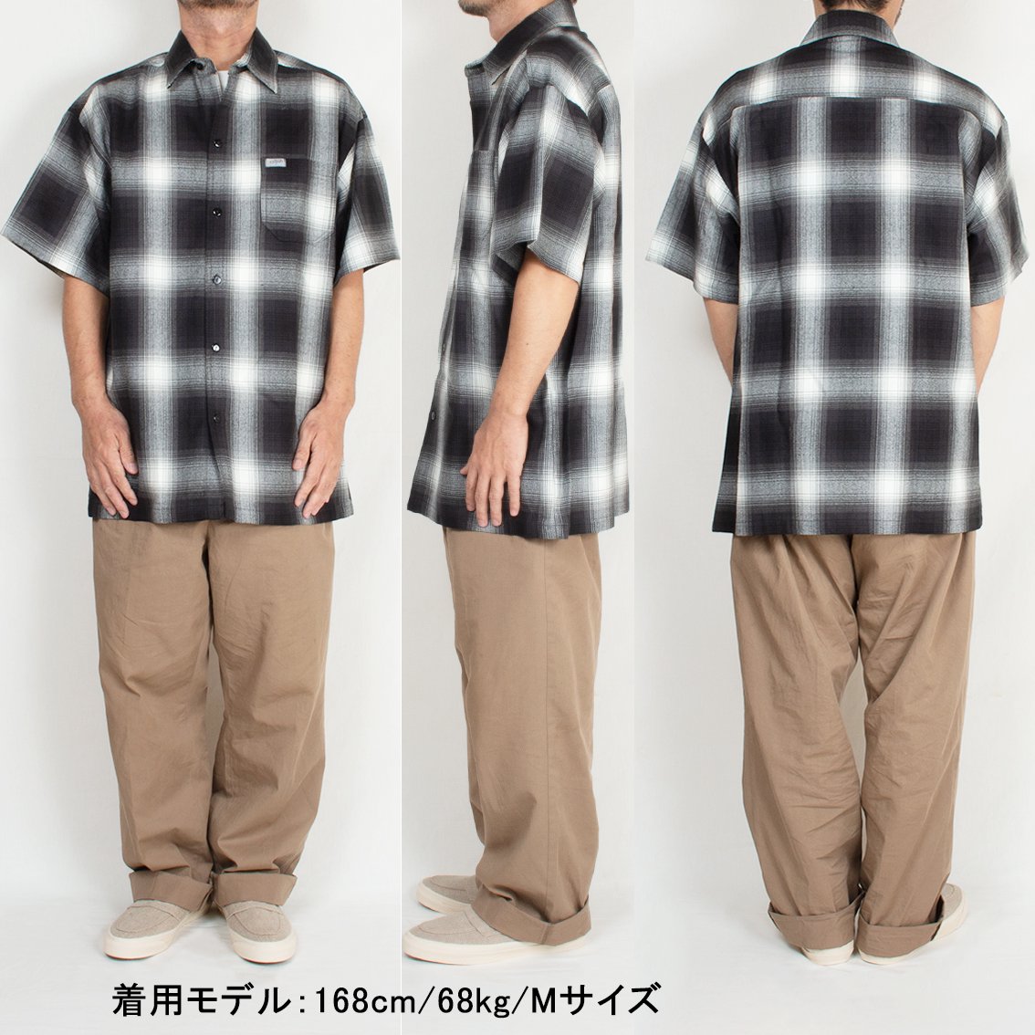 CalTop / キャルトップ] ART2000 S/S SHIRTS オンブレ チェック シャツ