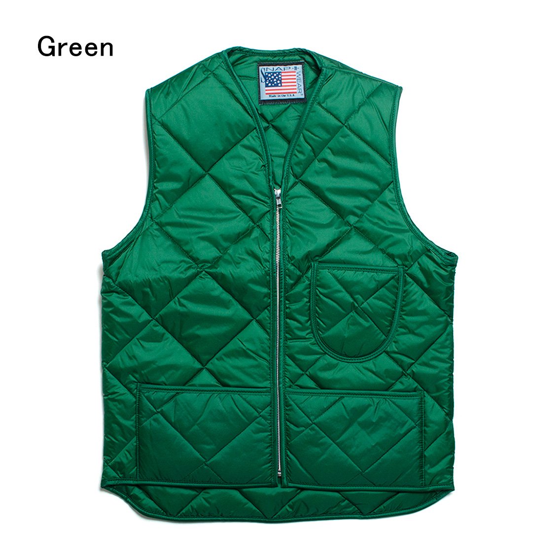 SNAP'N'WEAR / スナップンウェア] #300 QUILTED NYLON VEST