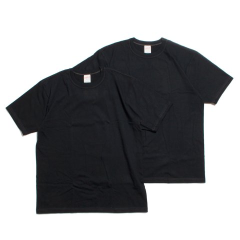 [WHITESVILLE / ホワイツビル] <br>WV73544 2PACK T-SHIRT 2枚入り パックTシャツ 日本製 ブラック