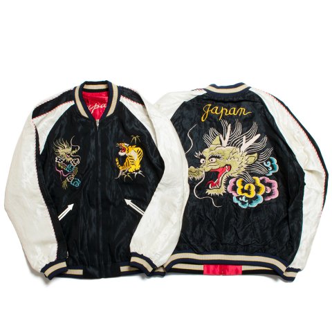 [TAILOR TOYO / テーラー東洋] <br>Late 1940s - Early 1950s Souvenir Jacket スカジャン DRAGON HEAD × JAPAN MAP