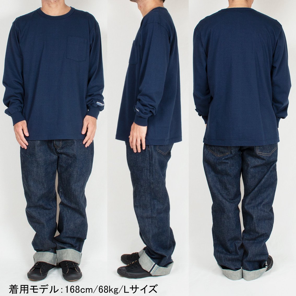 WHITESVILLE / ホワイツビル] LONG SLEEVE POCKET T-SHIRT ロング