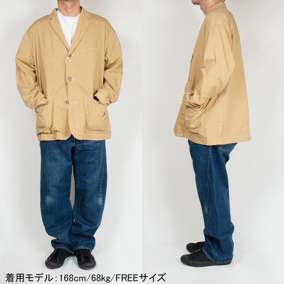 Aquarock / アクアロック] Cotton Cambric Jacket コットンキャン