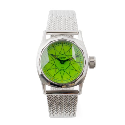 GS/TP ジーエスティーピー 腕時計 ATOMIC DIAL アトミック geometrical pattern 幾何学模様 HP-001 HOPPY CRYSTAL