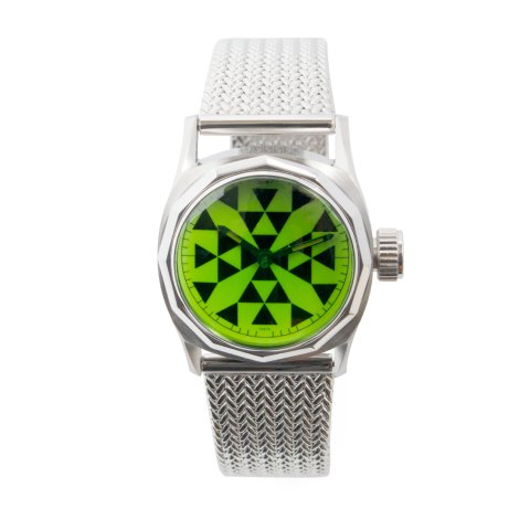 GS/TP ジーエスティーピー 腕時計 MALTESE DIAL マルティーズ geometrical pattern 幾何学模様 HP-002 HOPPY CRYSTAL