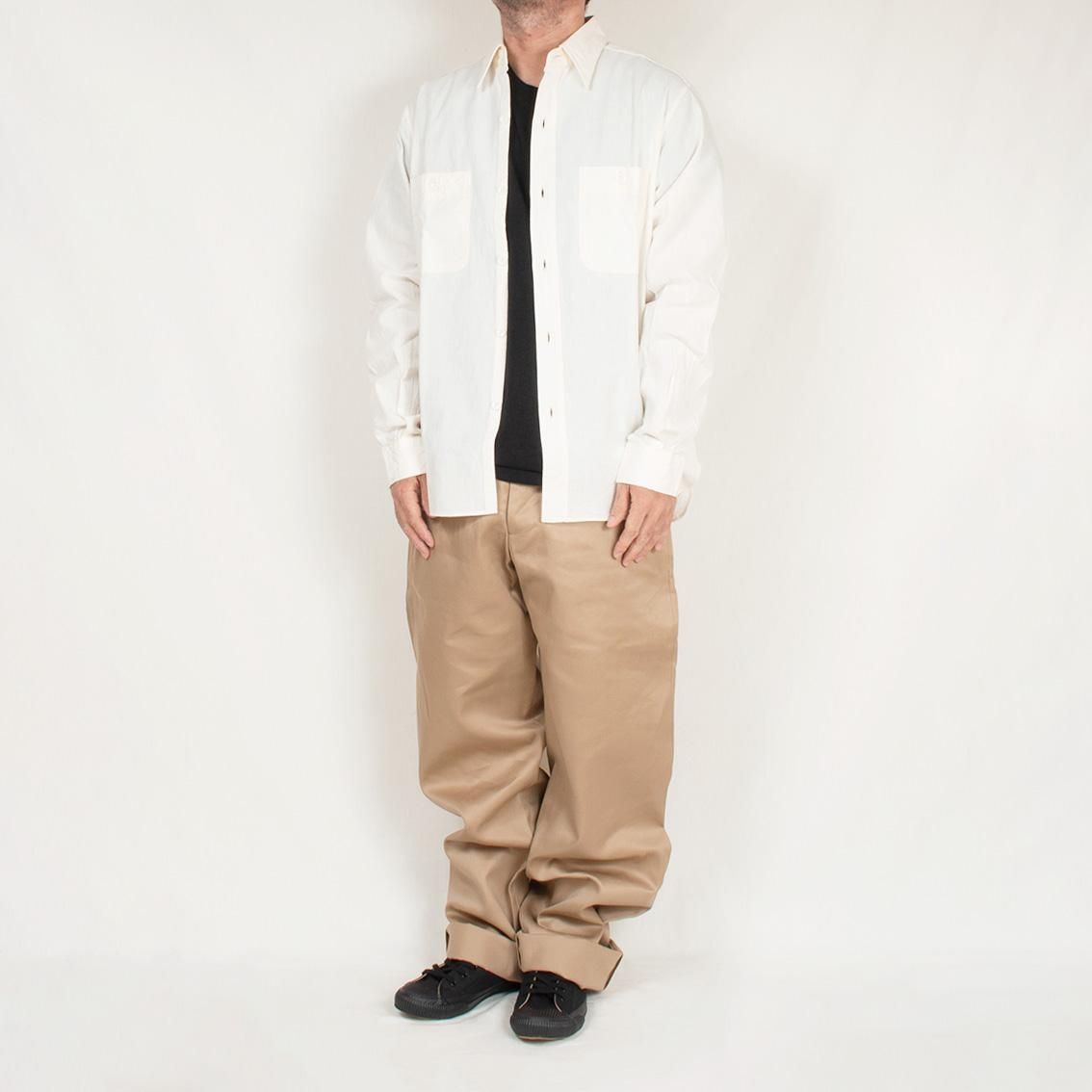 BUZZ RICKSON'S / バズリクソンズ] WHITE CHAMBRAY WORK SHIRTS