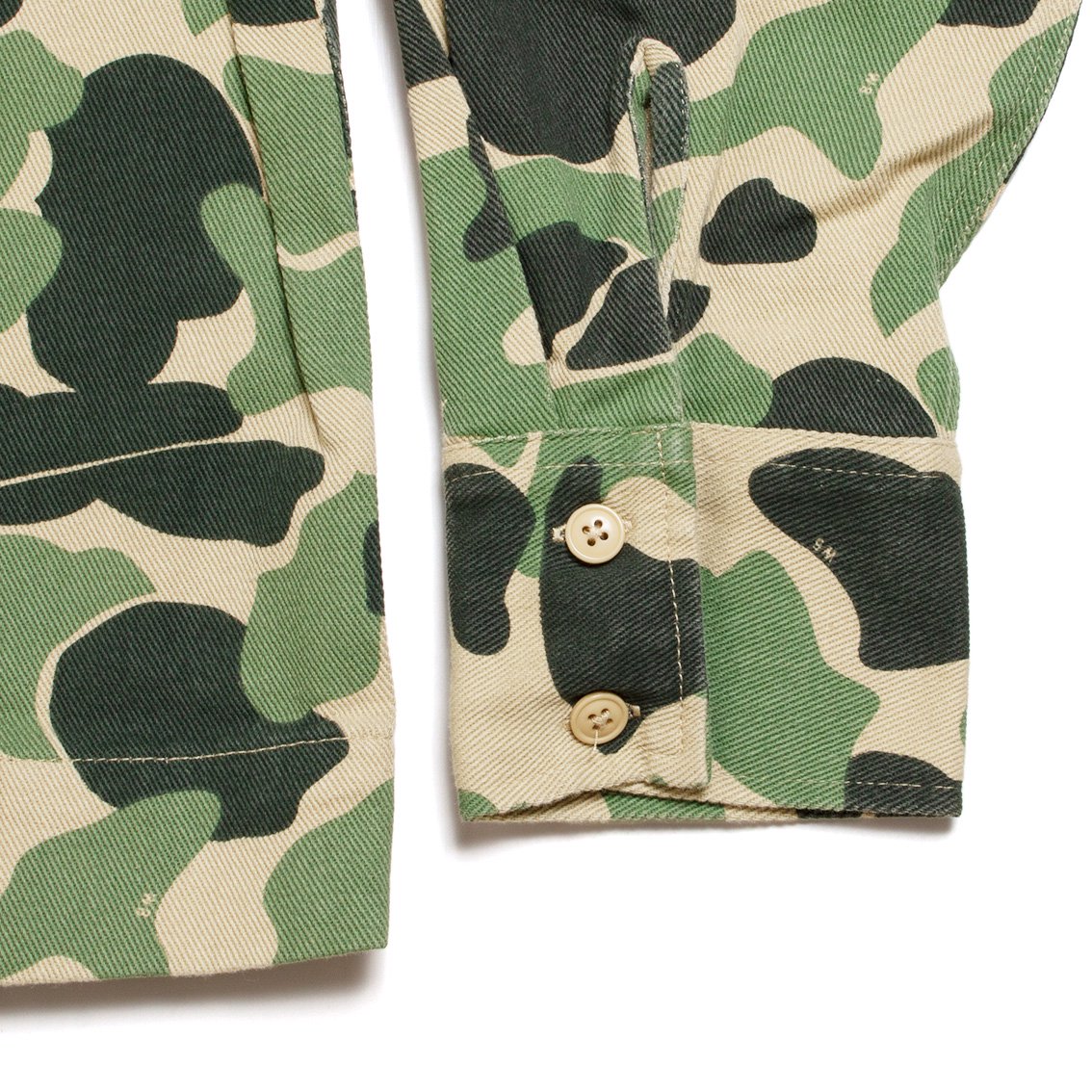 WOODBLOCK / ウッドブロック] OPEN COLLAR SHIRT JACKET CAMO オープン