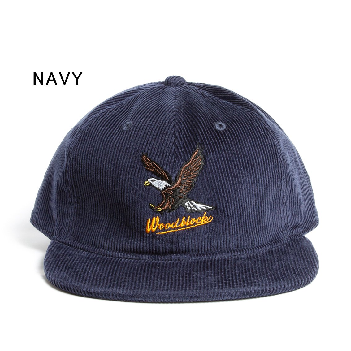 WOODBLOCK / ウッドブロック] EMBROIDERY EAGLE CORDUROY CAP イーグル